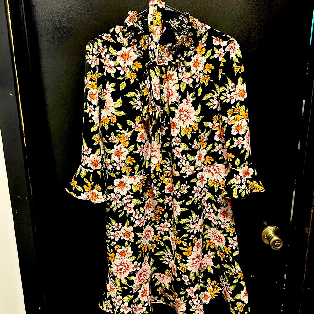 Allegra K floral dress. Worn once. Very flattering.